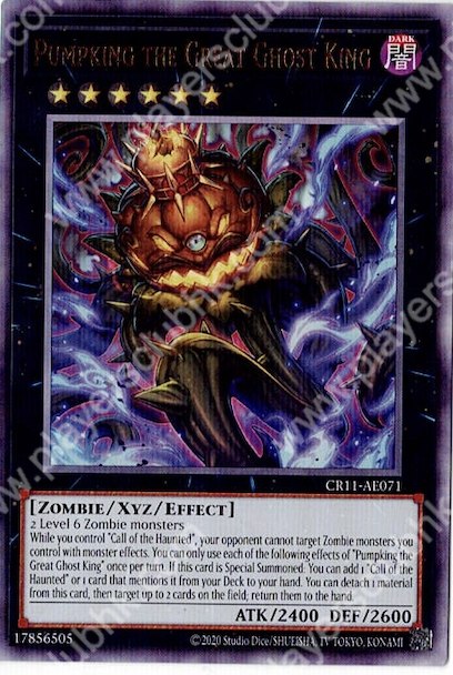 CR11-AE071 (UTR)Pumpking the Great Ghost King
(偉大幽靈王 南瓜王)