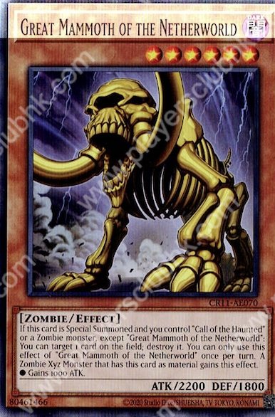 CR11-AE070 Great Mammoth of the Netherworld
(冥界的魔象)