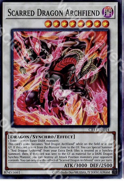 CR11-AE014 (SR)Scarred Dragon Archfiend(紅蓮惡魔)
