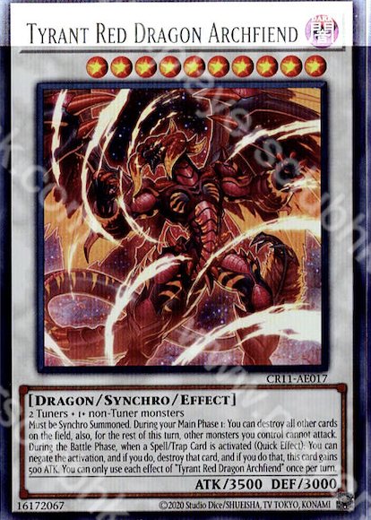 CR11-AE017 (SR)Tyrant Red Dragon Archfiend(紅惡魔龍 暴君)