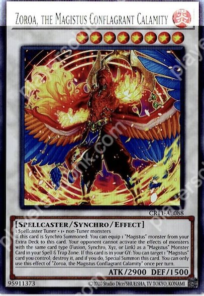 CR11-AE088 (SR)Zoroa, the Magistus Conflagrant Calamity(絕火的魔神 鎖羅亞)