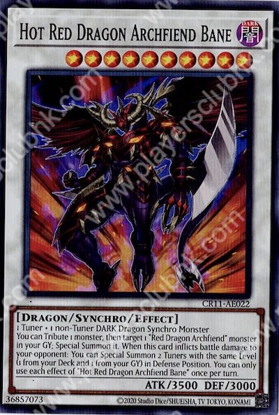 CR11-AE022 (SR)Hot Red Dragon Archfiend Bane(琰魔龍 紅惡魔葬)