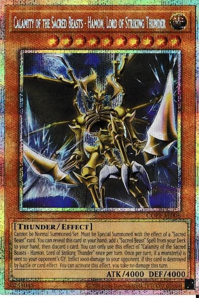 CORI-AE006 (PSER)Calamity of the Sacred Beasts - Hamon, Lord of Striking Thunder