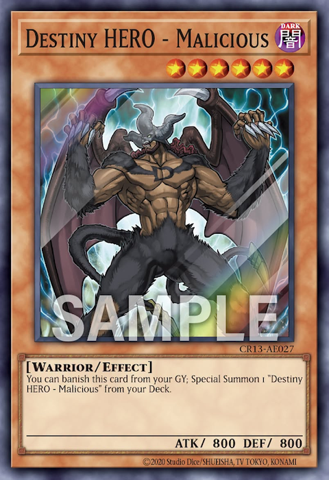 CR13-AE027 (SR)Destiny HERO - Malicious