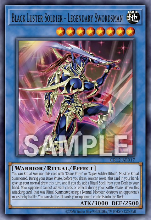 CR12-AE017 (SR)Black Luster Soldier - Legendary Swordsman
