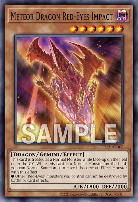 CR13-AE008 Meteor Dragon Red-Eyes Impact
