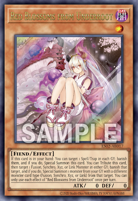 ES02-AE017 (UR)Red Blossoms from Underroot