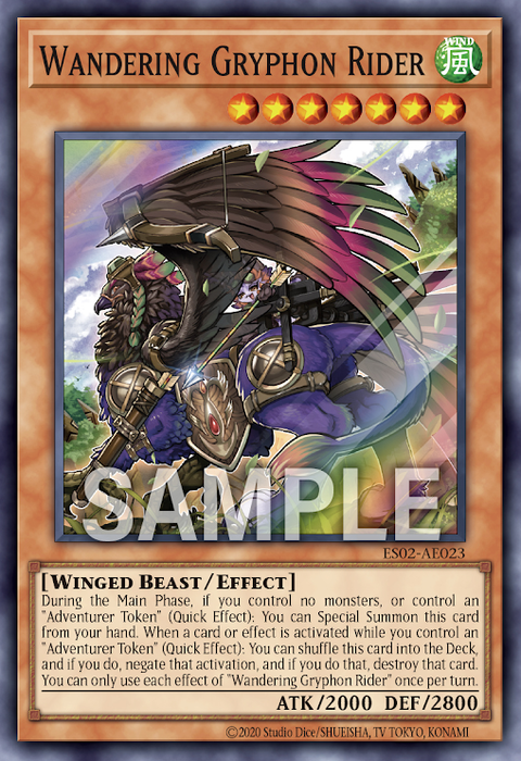 ES02-AE023 (SR)Wandering Gryphon Rider