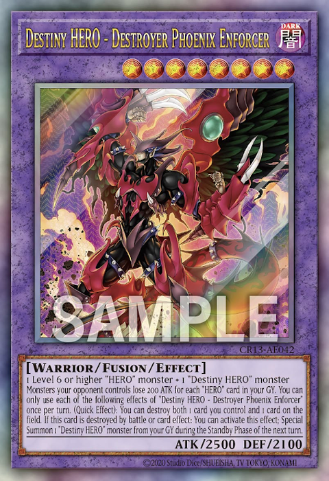 CR13-AE042 (UTR)Destiny HERO - Destroyer Phoenix Enforcer