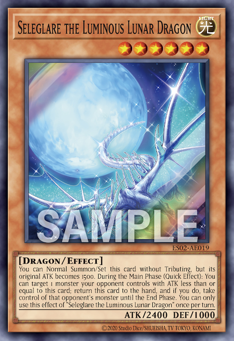 ES02-AE019 (SR)Seleglare the Luminous Lunar Dragon