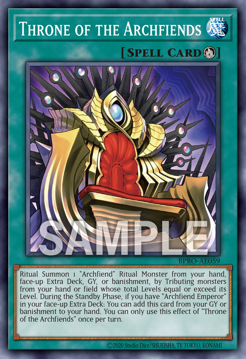BPRO-AE059 Throne of the Archfiends