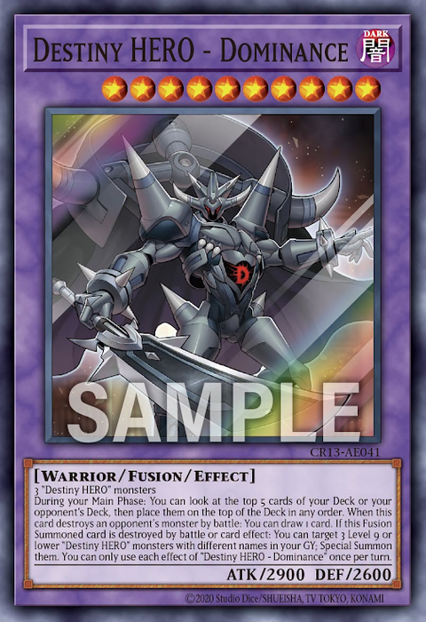 CR13-AE041 (SR)Destiny HERO - Dominance
