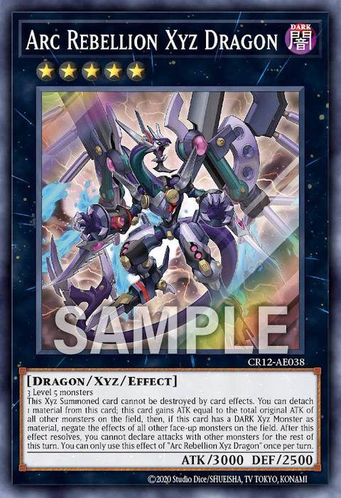 CR12-AE038 (SR)Arc Rebellion Xyz Dragon