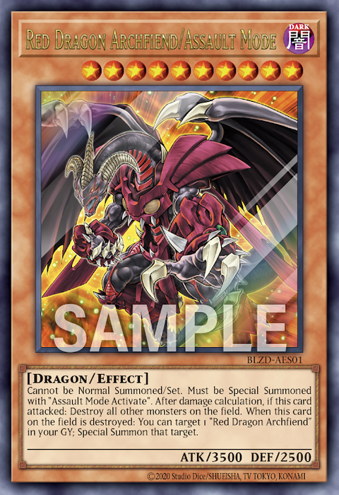 BLZD-AES01 (UR)Red Dragon Archfiend/Assault Mode(紅惡魔龍/爆裂模式)