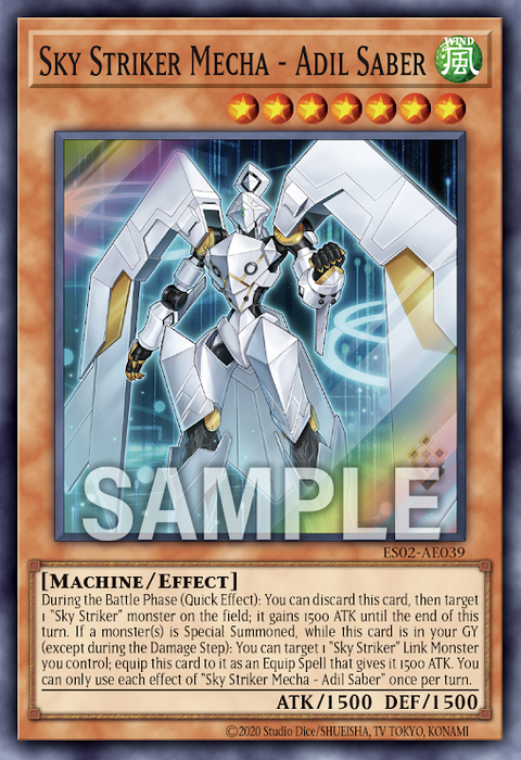 ES02-AE039 (SR)Sky Striker Mecha - Adil Saber