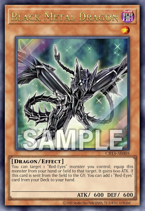 CR13-AE005 (UR)Black Metal Dragon