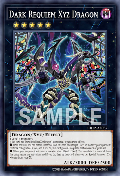 CR12-AE037 Dark Requiem Xyz Dragon