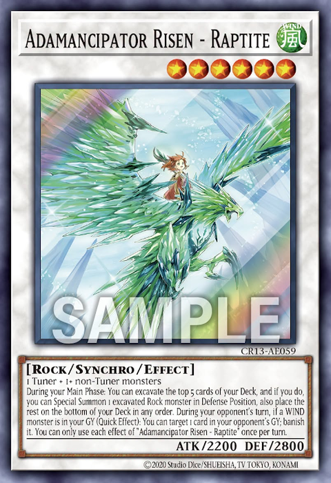 CR13-AE059 (SR)Adamancipator Risen - Raptite