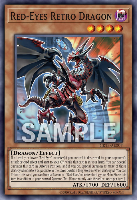 CR13-AE007 Red-Eyes Retro Dragon
