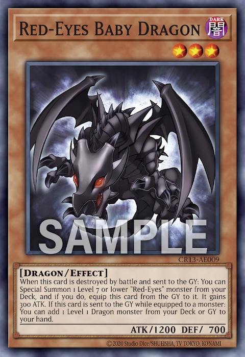 CR13-AE009 Red-Eyes Baby Dragon