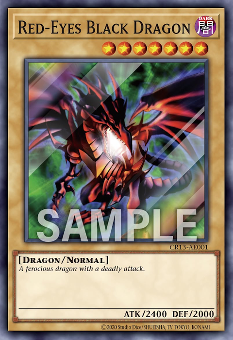 CR13-AE001 (SR) Red-Eyes Black Dragon