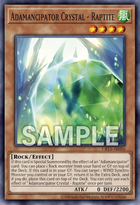 CR13-AE056 Adamancipator Crystal - Raptite