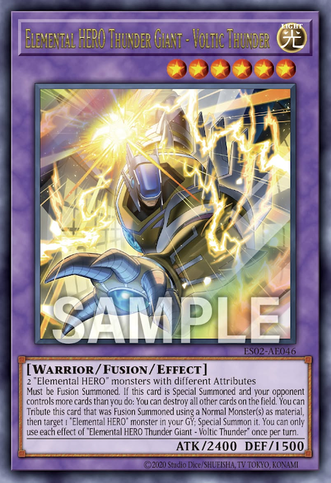 ES02-AE046 (UR)Elemental HERO Thunder Giant - Voltic Thunder