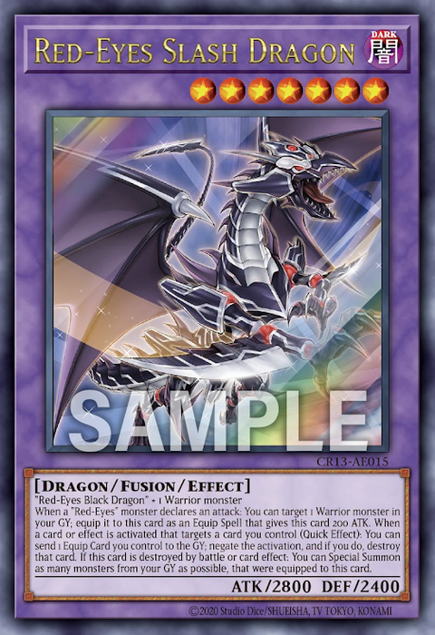 CR13-AE015 (UR)Red-Eyes Slash Dragon