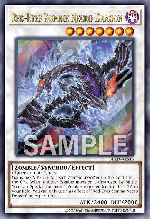BLZD-AES15 (UR)red eyes zombie necro dragon(真紅眼不屍龍)