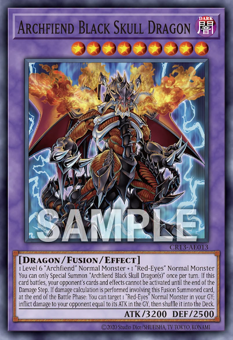 CR13-AE013 Archfiend Black Skull Dragon