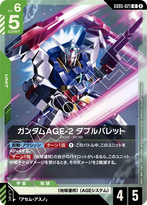 GD05-021
R
高達AGE-2 雙砲
