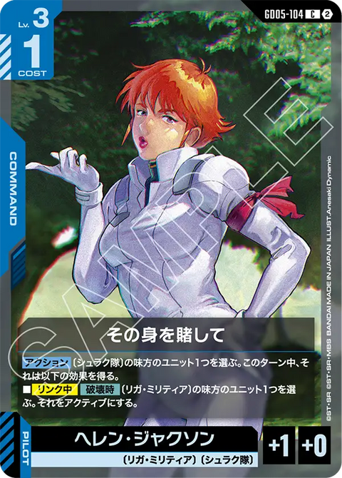 GD05-104
C
以身相賭