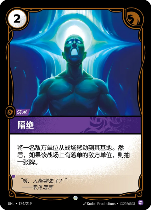 UNL 124/219 隔絕