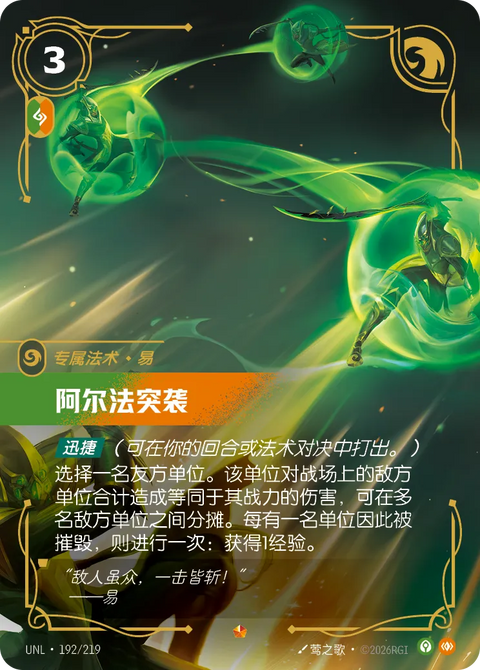 UNL 192/219 阿尔法突袭