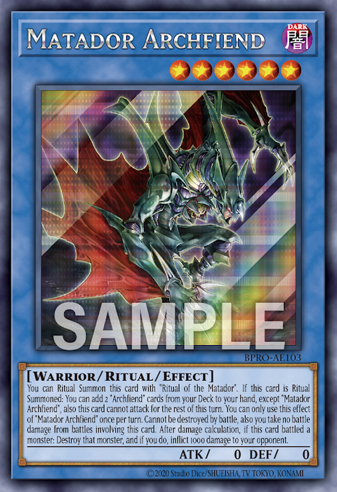 BPRO-AE103 (SER)Matador Archfiend