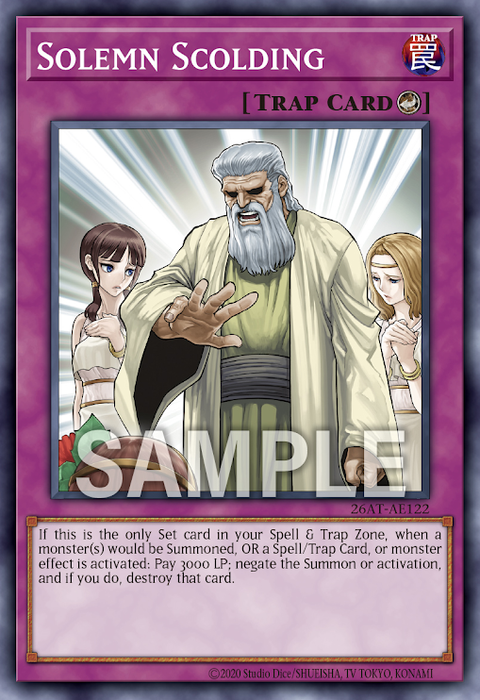 26AT-AE122 Solemn Scolding