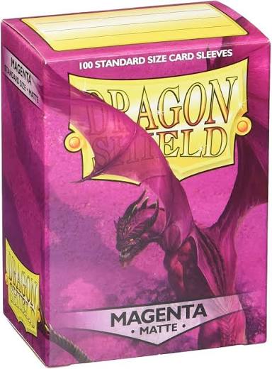 Dragon Shield 100 - Standard Deck Protector Sleeves - Matte Magenta AT-11026