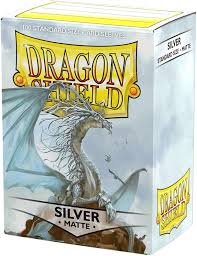 Dragon Shield 100 - Standard Deck Protector Sleeves - Matte Sliver AT-11008