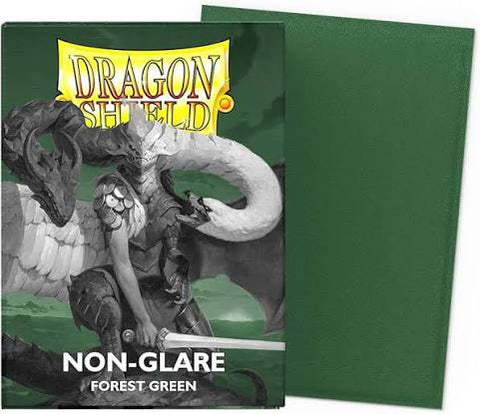 Dragon Shield 100 - Standard Deck Protector Sleeves - Matte Non-Glare - Forest Green - AT-11825