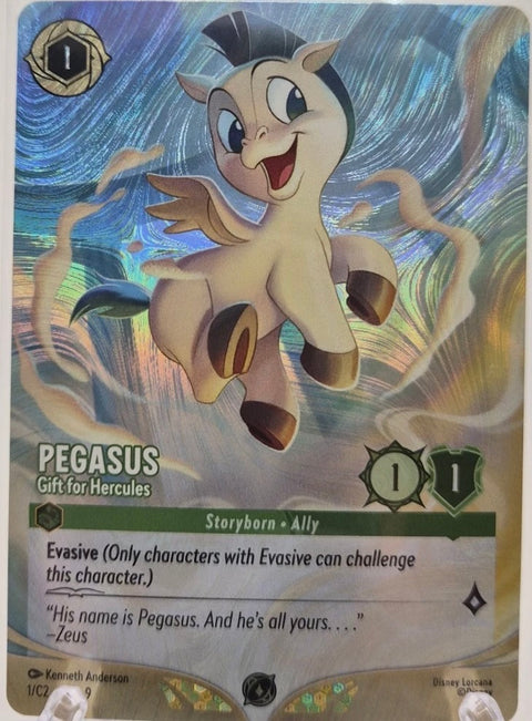 Pegasus - Gift for Hercules (1) 1 Disney Lorcana Promo Cards Holo