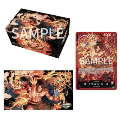 One Piece Card Game Champion Ship Set 2023 Ace Sabo Monkey D Luffy Japanese