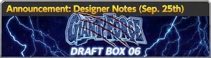 DB3 Draft Box 06 -Giant Force-