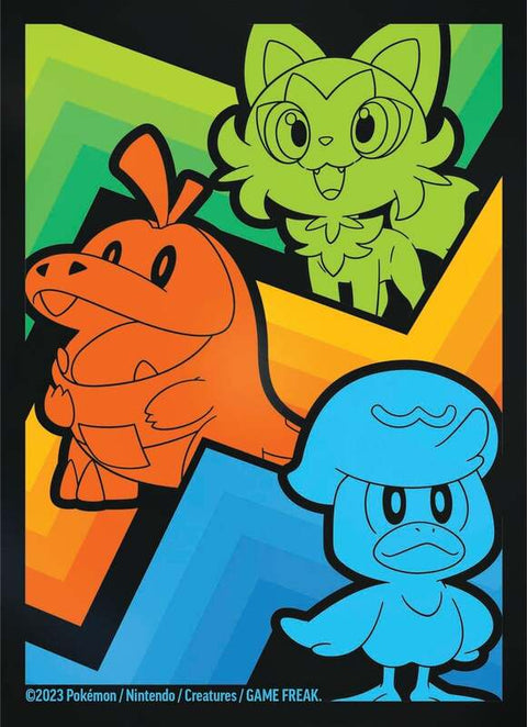 Pokemon 卡套 - ETB 呆火鱷 & 潤水鴨 &新葉喵 *60