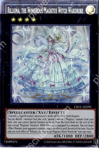 CR11-AE090 (SR)Rilliona, the Wondrous Magistus Witch Wardrobe(結晶的魔女 仙杜瑞拉)
