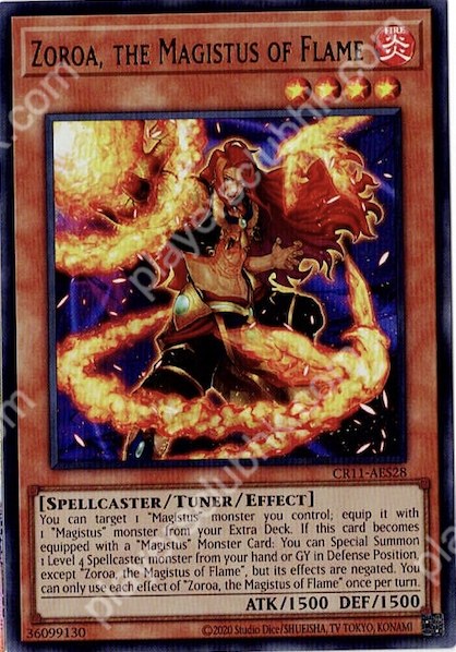 CR11-AES28 (UR)Zoroa, the Magistus of Flame(絕火的大賢者 鎖羅亞)