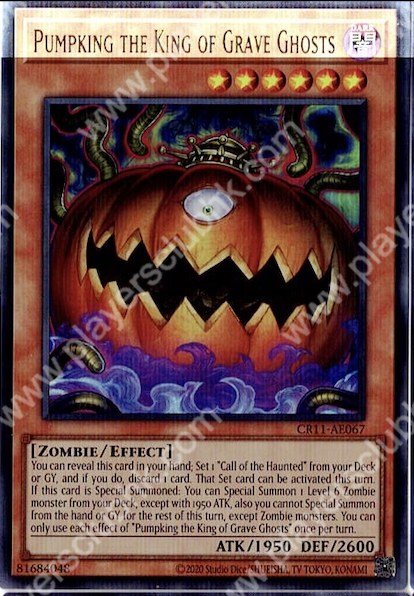 CR11-AE067  (UR) Pumpking the King of Grave Ghosts
(墓場鬼 南瓜王)
