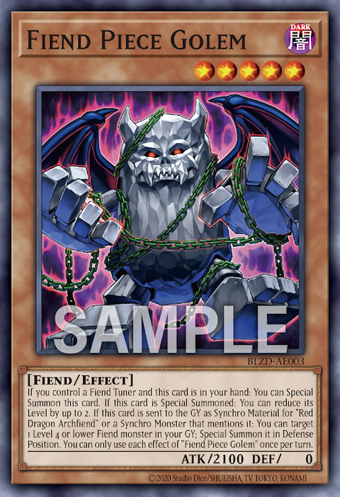 BLZD-AE003 Fiend Piece Golem(魔塊石魔)