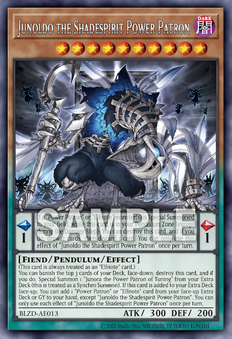 BLZD-AE013 (R)Junoldo the Shadespirit Power Patron(獄神影精 朱諾魯德)
