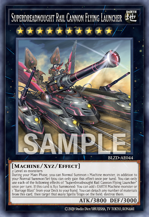 BLZD-AE044 (R)Superdreadnought Rail Cannon Flying Launcher(超重型砲塔列車 飛翔發射器)