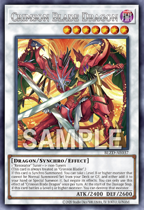 BLZD-AE037 (R)Crimson Blade Dragon(深紅劍龍)